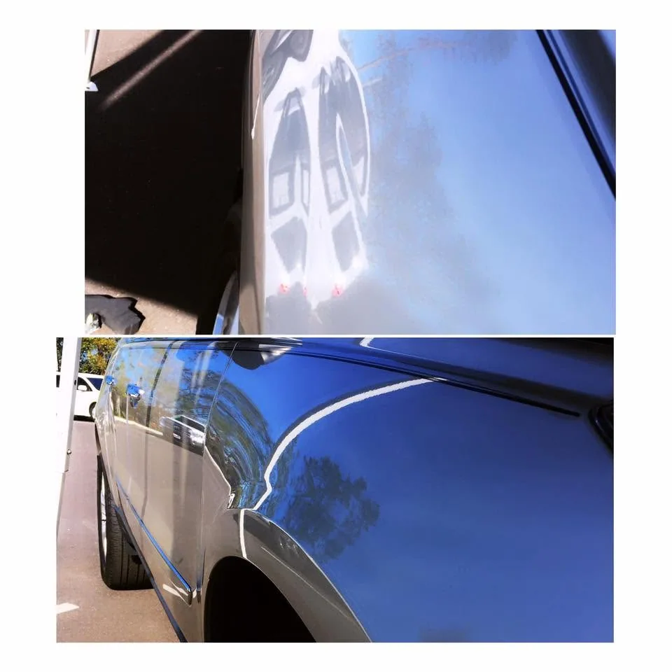 Before and After: Rear quarter panel