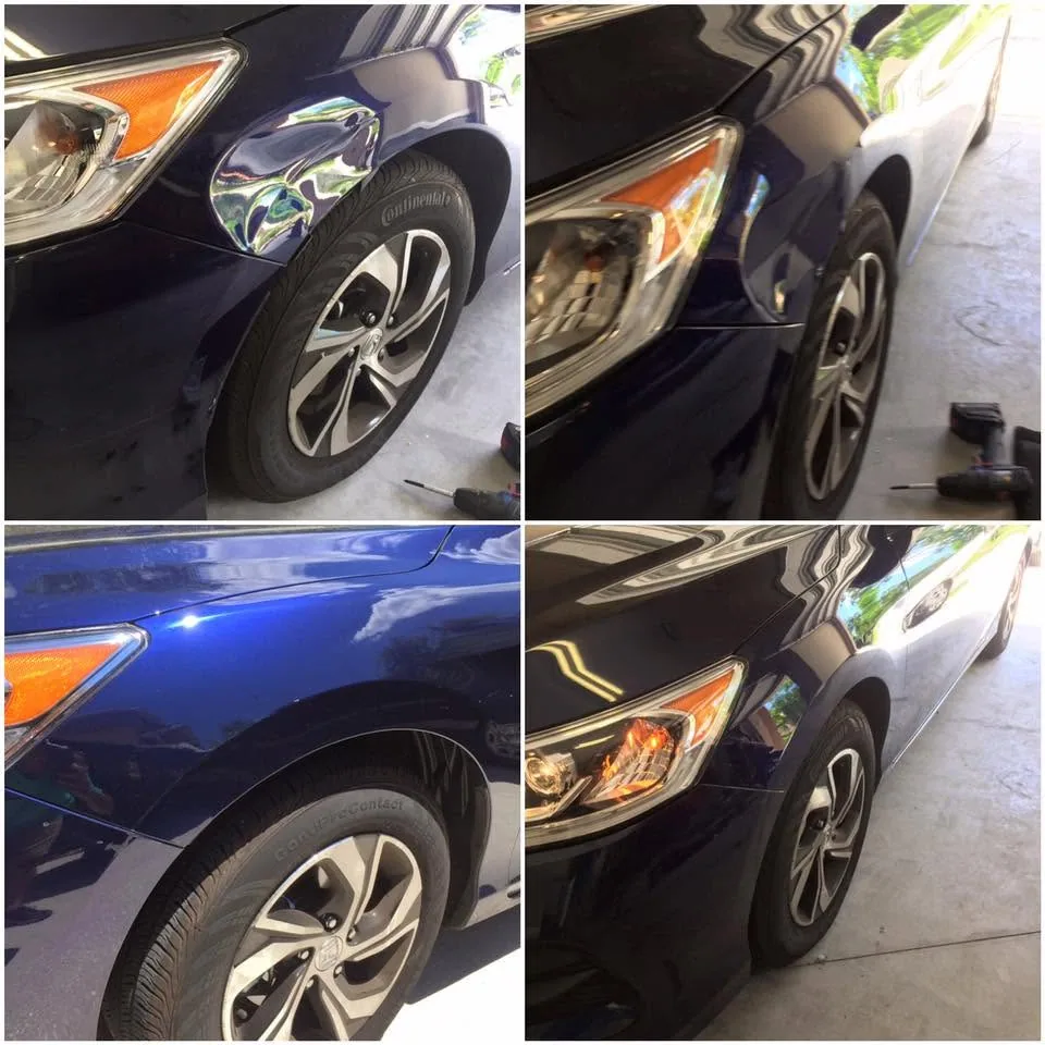 Before and After: Front fender